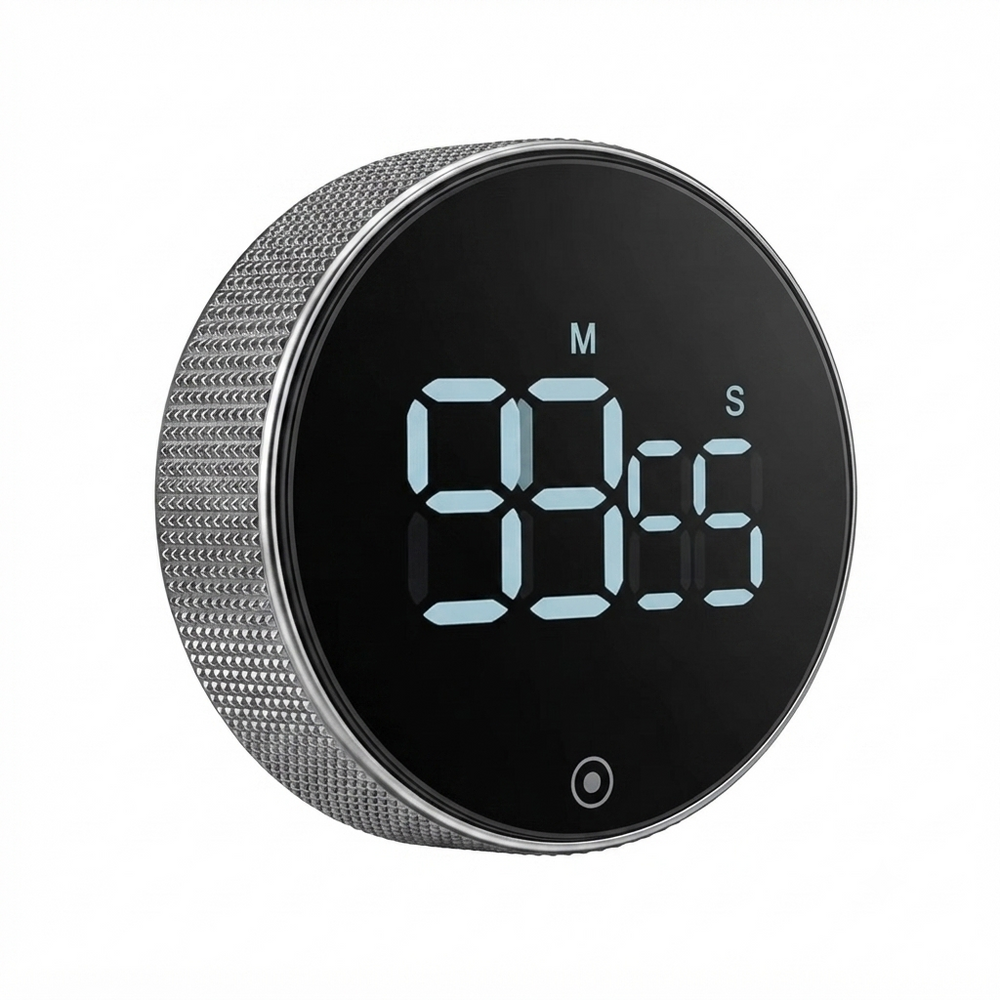 مؤقت مطبخ مغناطيسي دوار للعد التنازلي