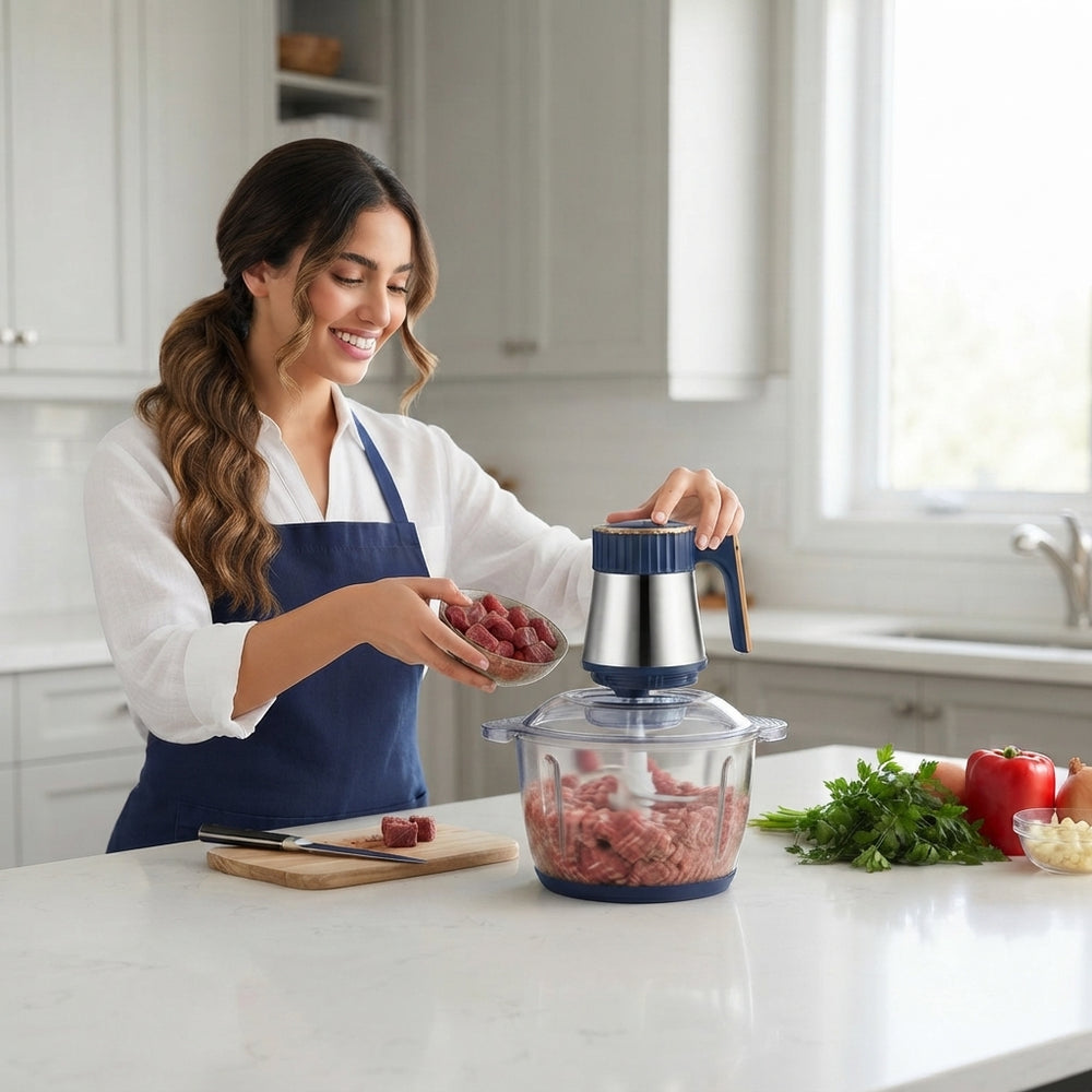 فرامة طعام كهربائية متعددة الاستخدامات بسعة 5 لتر