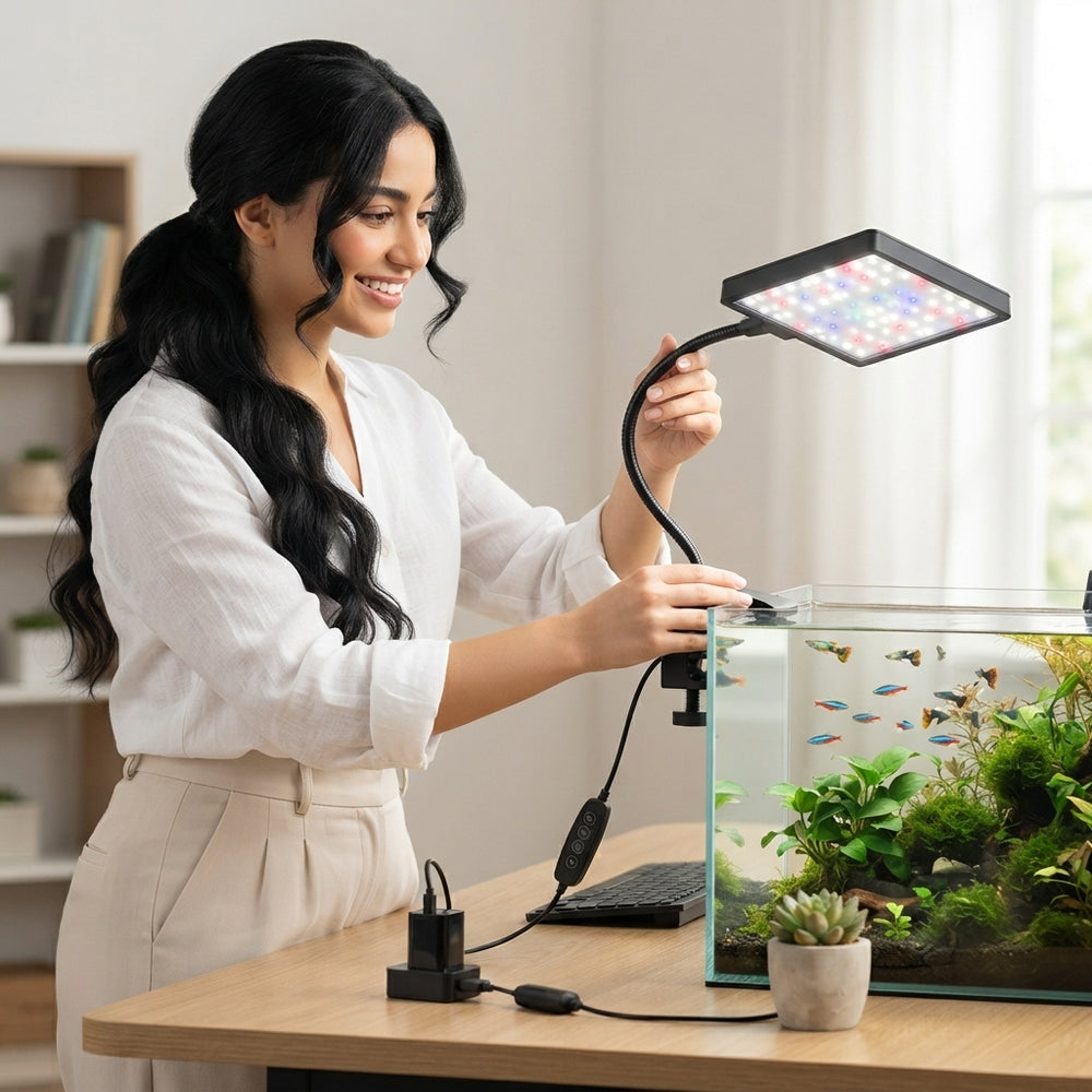 إضاءة LED لحوض السمك تعمل عبر USB