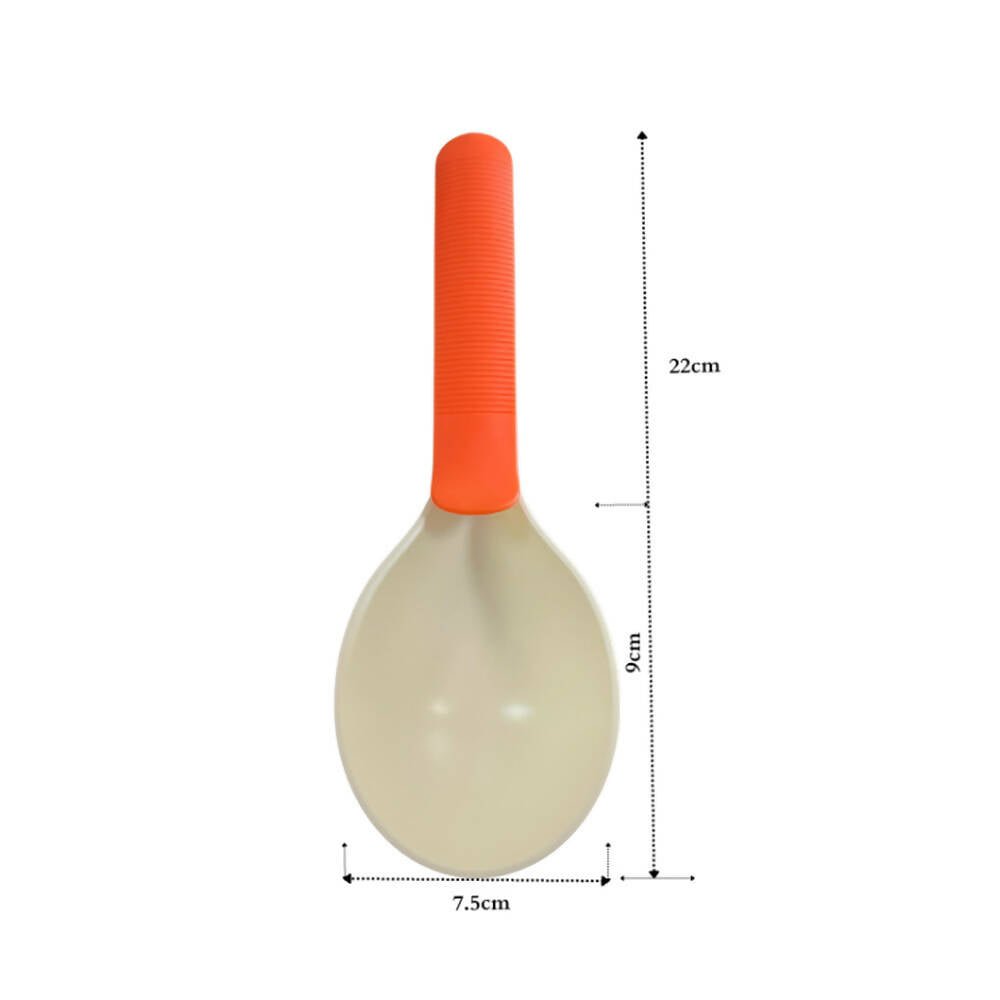 Plastic pet feed scoop in multiple colors