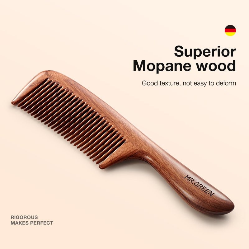 Mr. Green Wooden Hair Comb