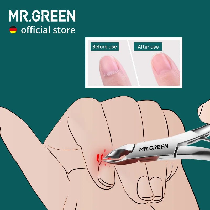 Mr. Green Stainless Steel Nail Clipper and Cuticle Remover 