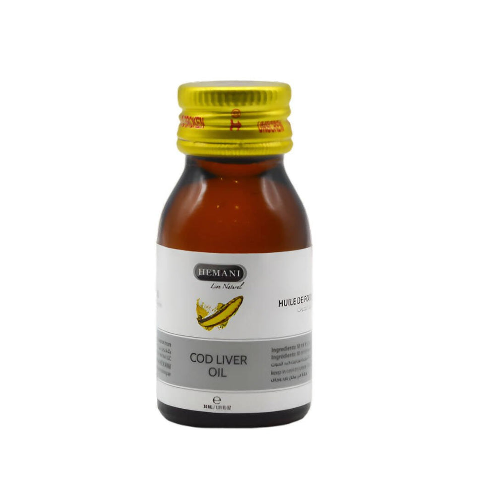 Hemani Natural Cod Liver Oil for Skin and Hair 30ml