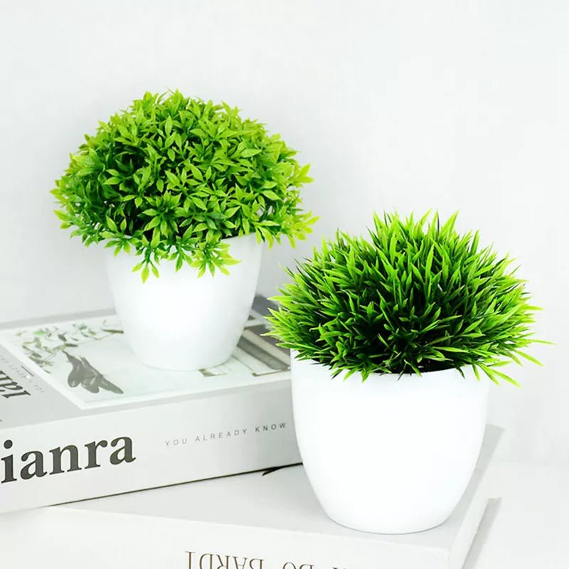 Artificial ornamental plants in various shapes 