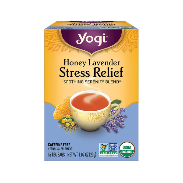 شاي يوجي بالعسل واللافندر لتخفيف التوتر – 16 كيس