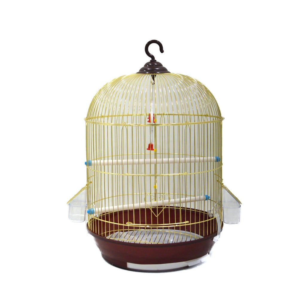 Round metal bird cage for birds 