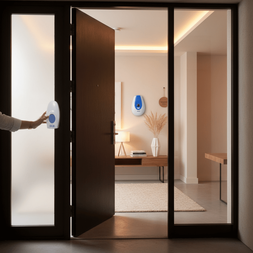 تصميم عصري ونغمات متعددة مع مقاومة للماء EGE جرس باب لاسلكي