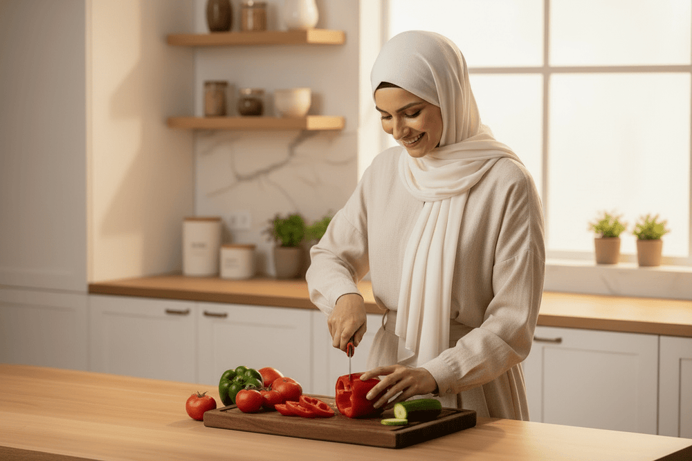 طقم سكاكين ترامونتينا متعدد الألوان 2 قطعة احمر واسود