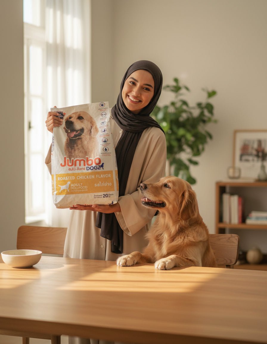 طعام كلاب جاف 20 كغم بنكهة شهية ومكونات غذائية متوازنة - Jumbo