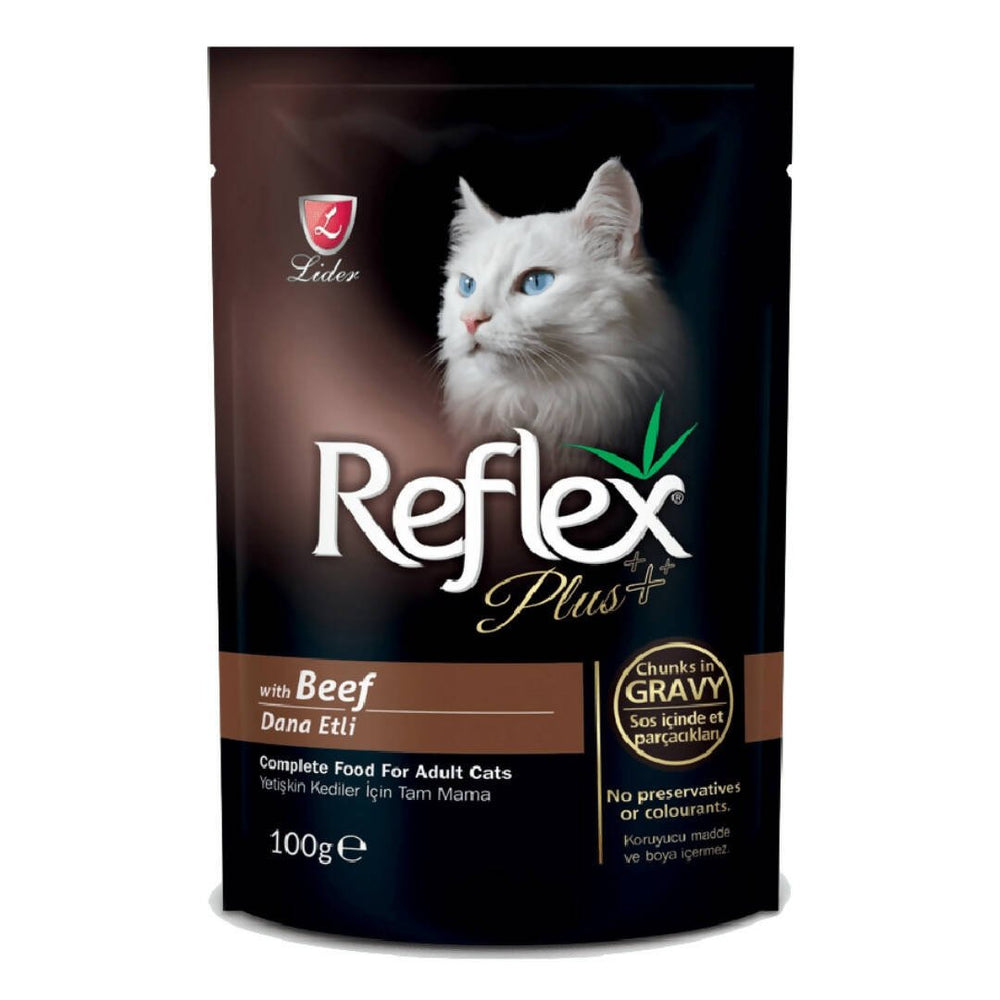 Reflex Wet Food for Adult Cats with Meat Chunks in Gravy 100g