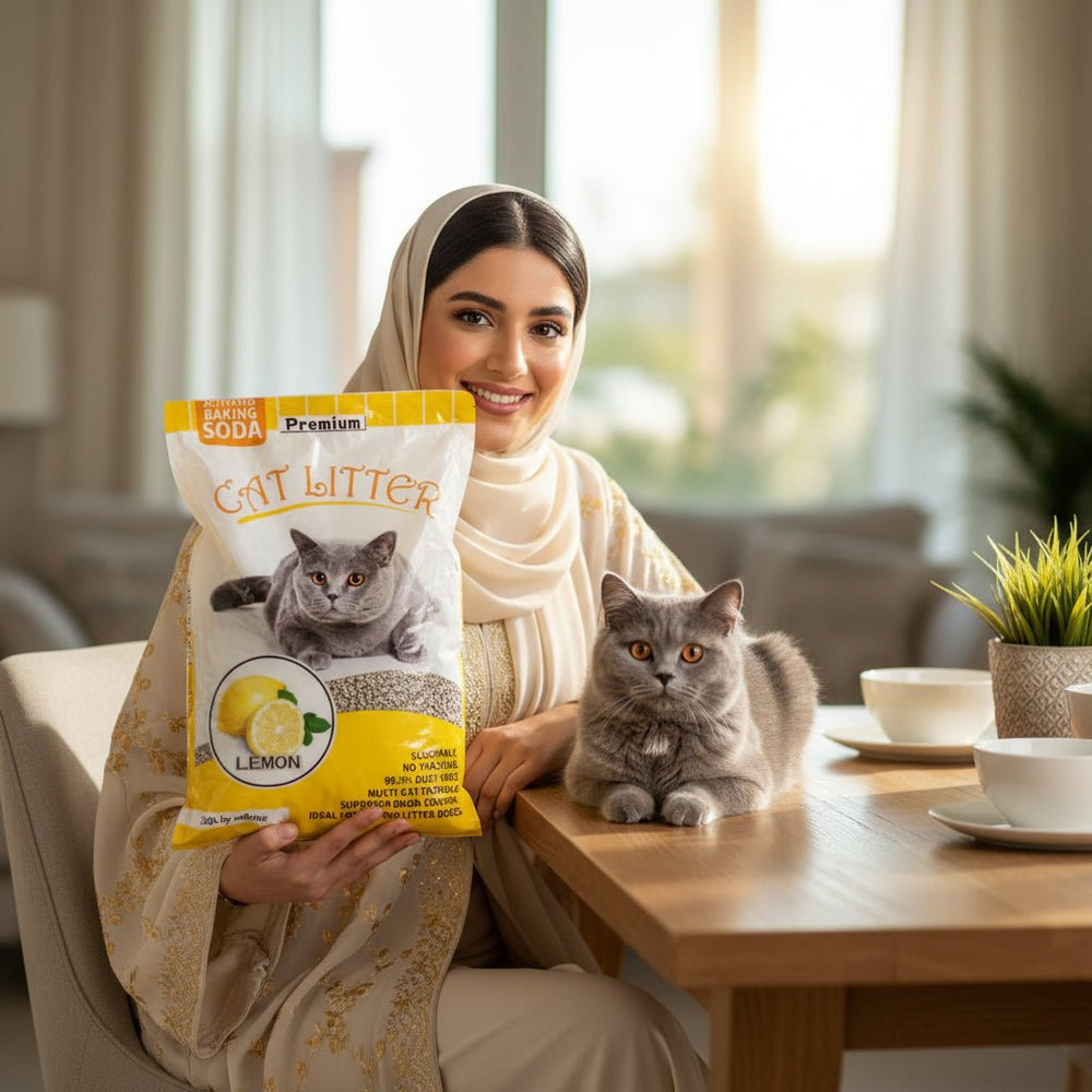 سوبر بيتس - رمل قطط 30 لتر بتركيبة بيكربونات الصوديوم الفعالة برائحة الليمون