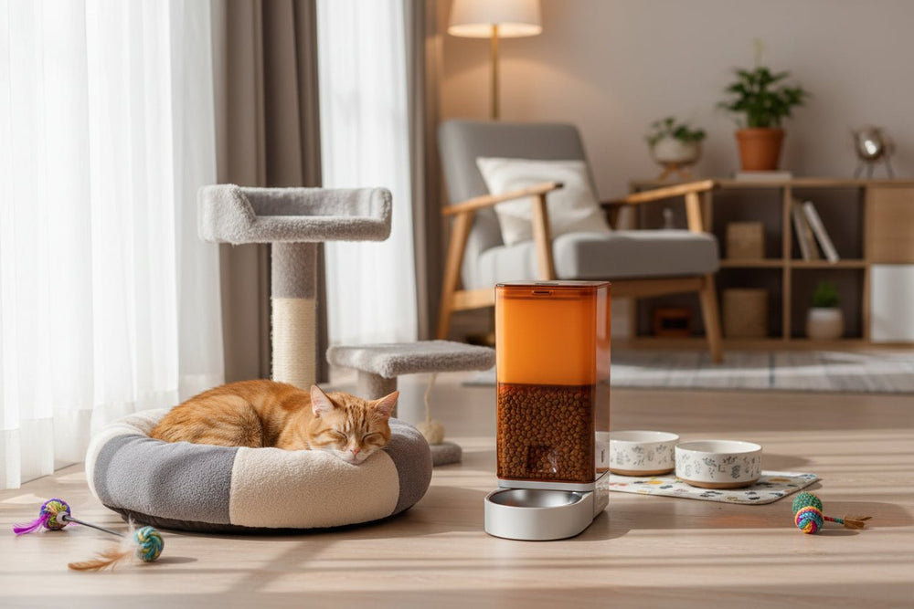 مغذي عملي للحيوانات الأليفة بسعة 4 لتر من  Pet Supplies Co