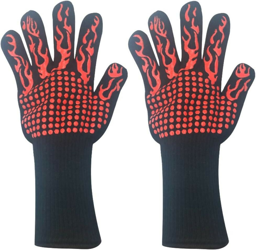 Pair of Heat Resistant BBQ Gloves