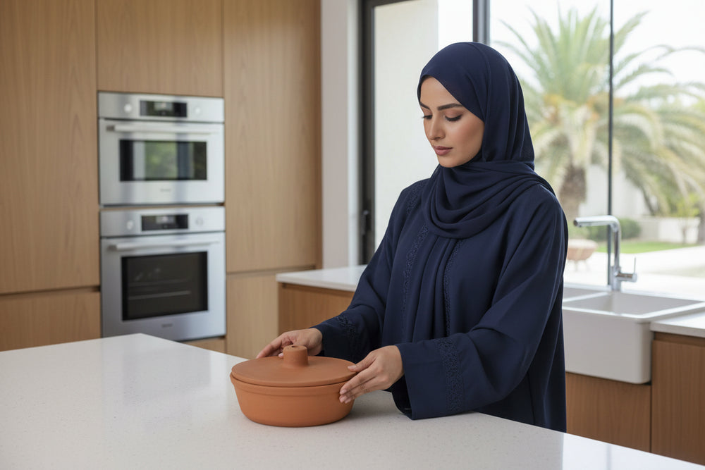 500ml Heat-Resistant Clay Pot with Lid 