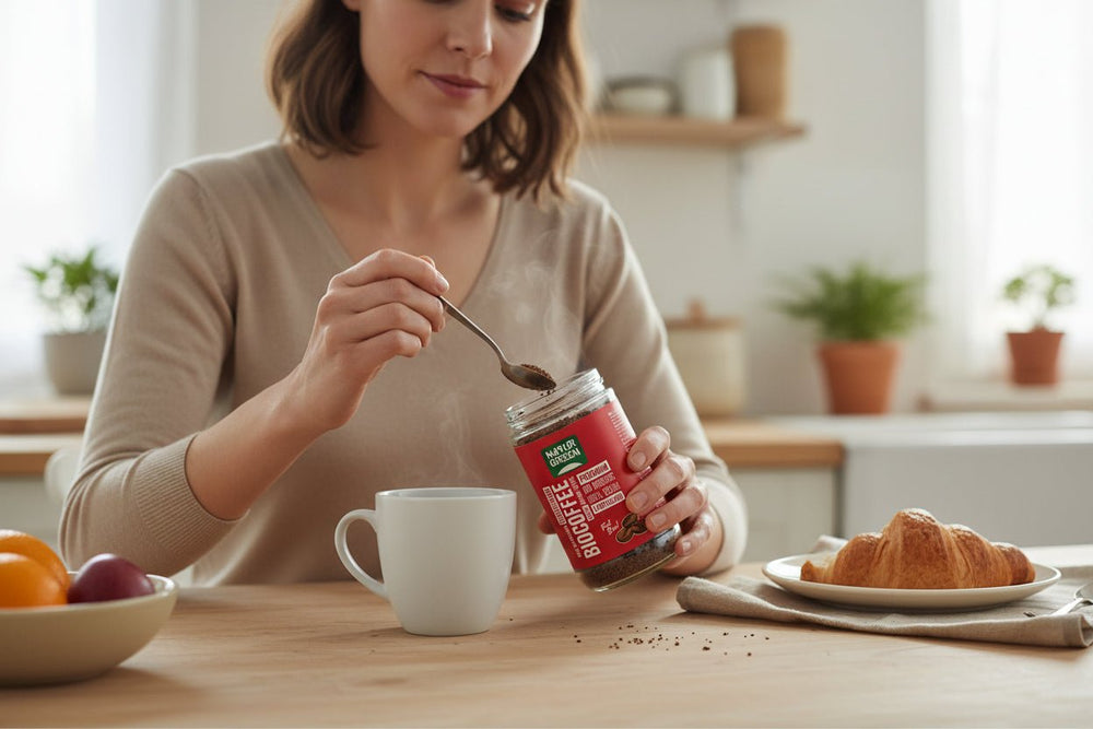قهوة ناتور جرين الحيوية منزوعة الكافيين سريعة التحضير 100 جم عضوية مجففة بالتجميد Biocoffee