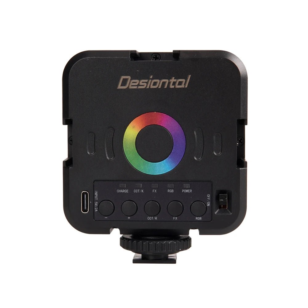 Portable RGB LED Fill Light - Fill Light for Live Streaming and Photography with Adjustable Color Temperature