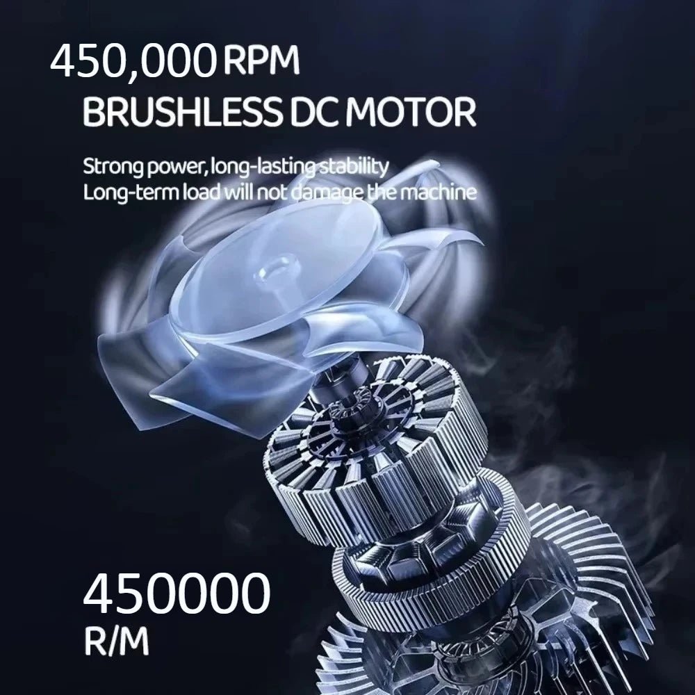 منفاخ هواء 450000RPM قوي لتنظيف الغبار والسيارة