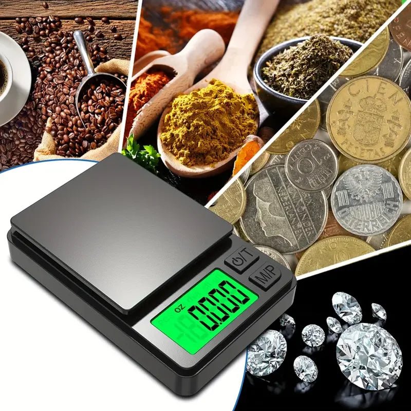 ميزان رقمي محمول متعدد الاستخدامات مع شاشة LCD