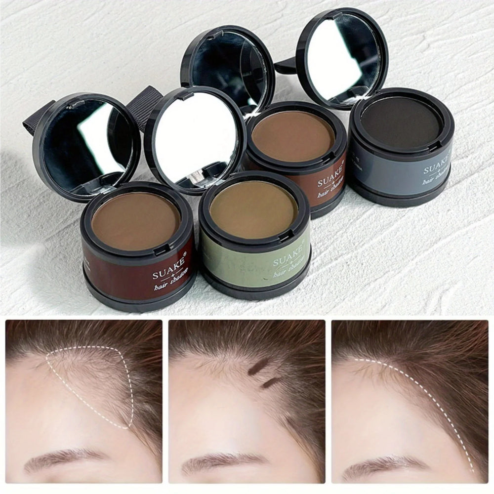 Instant hairline enhancing powder for natural root coverage on all skin tones