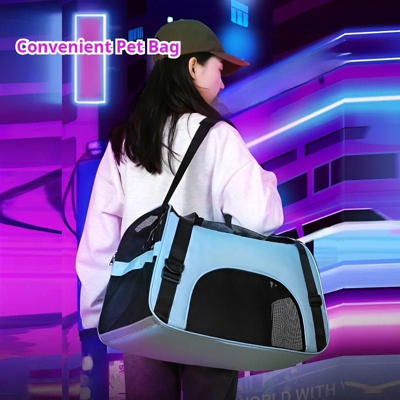 Shoulder Bag for Carrying Cats and Pets with Adjustable Strap