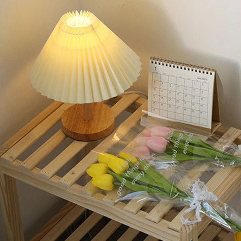 Nordic Folding Table Lamp - LED Night Light for Art and Atmosphere