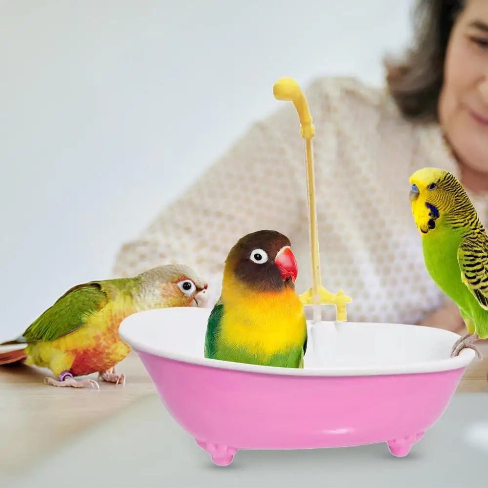 Smart Bird Bath | Automatic Bird Cage Accessories in Blue