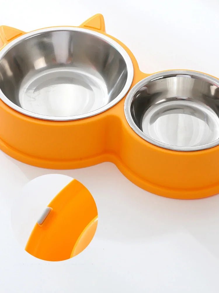 New Puppy and Kitten Feeding Set | 2 Pet Bowls with Food and Water Dispenser
