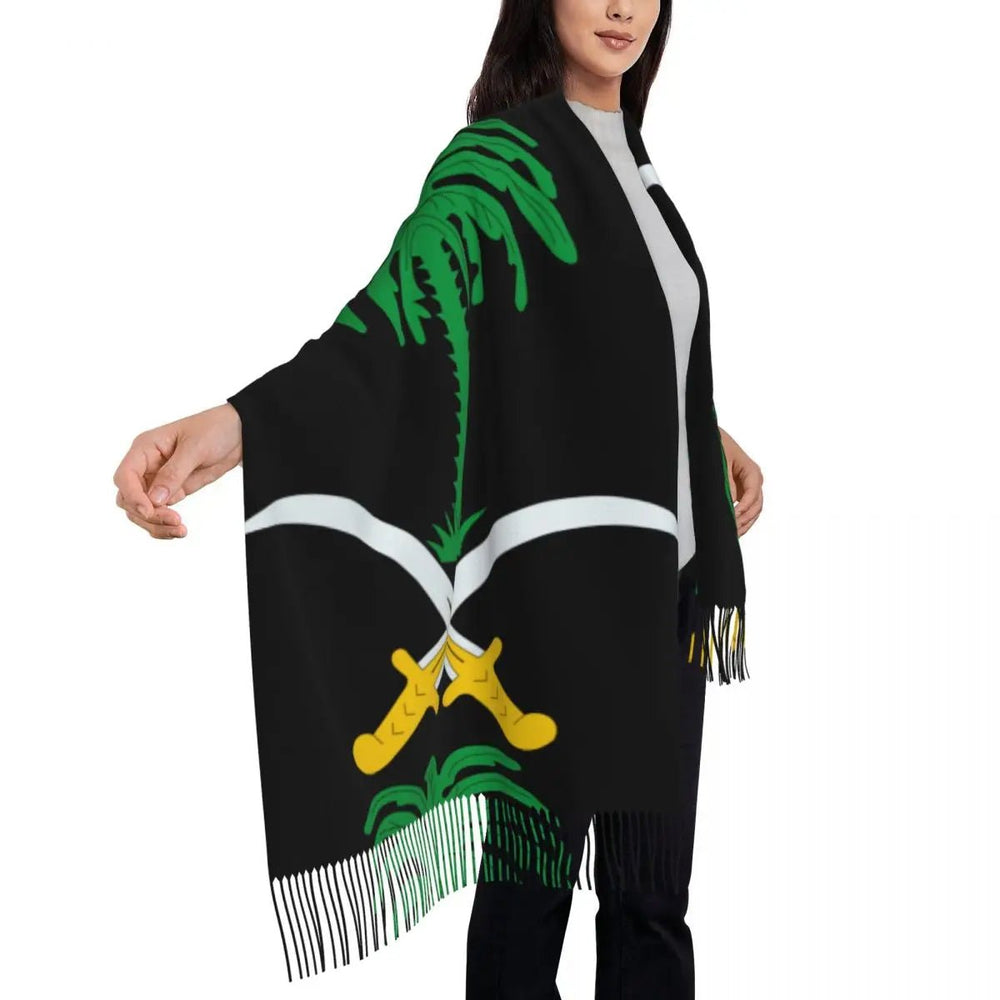 Distinctive women's shawl with embroidery and details from Saudi Arabia