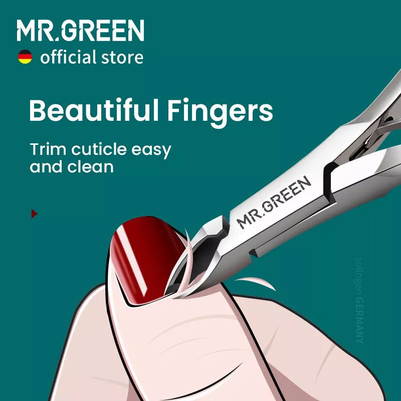 Mr. Green Stainless Steel Nail Clipper and Cuticle Remover 
