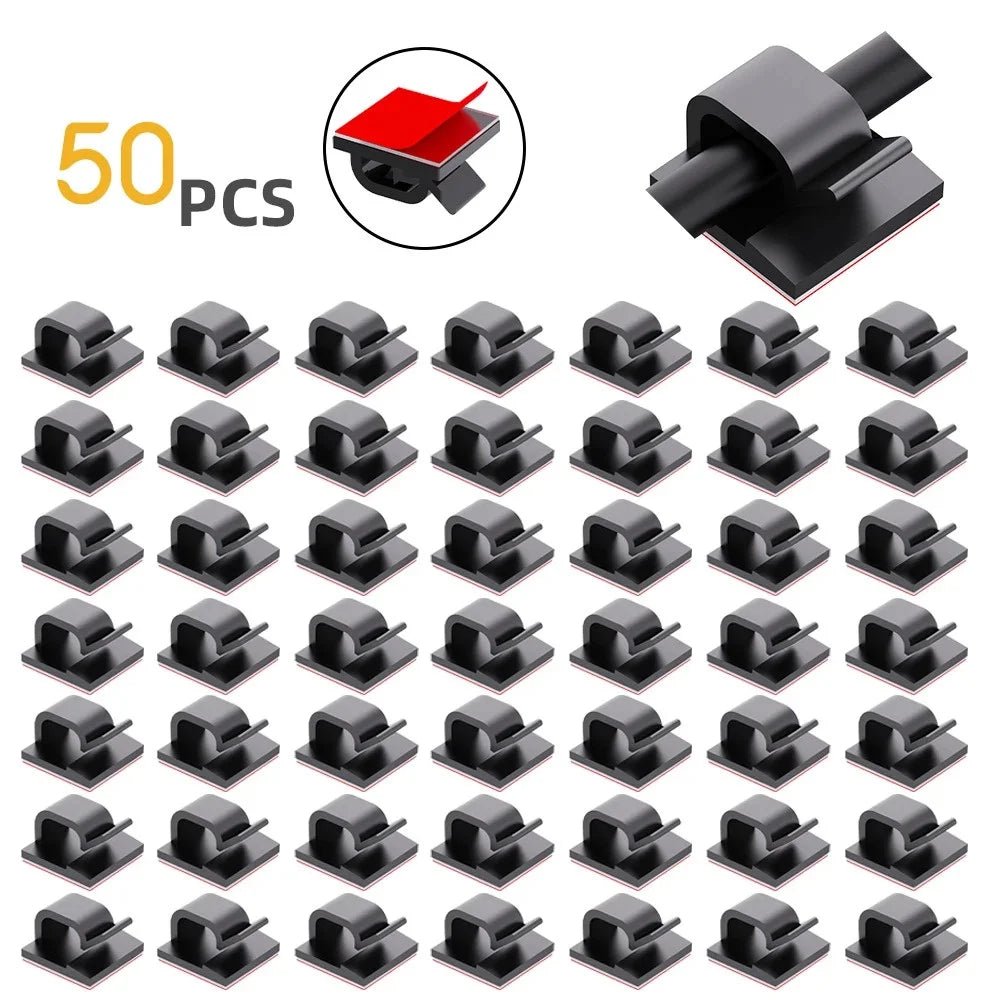منظم أسلاك لاصق 50 قطعة