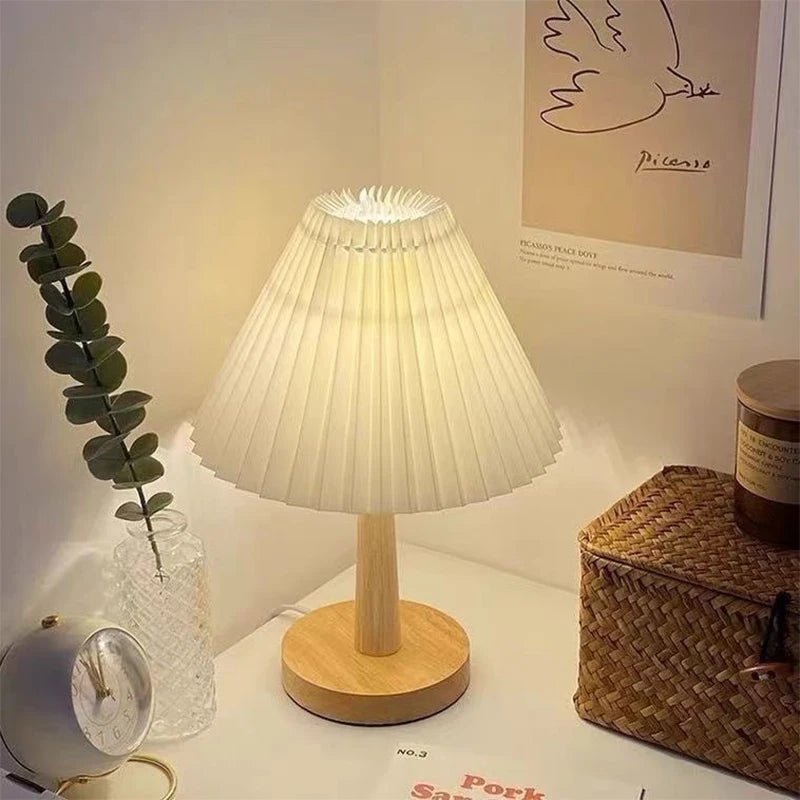 Nordic Folding Table Lamp - LED Night Light for Art and Atmosphere