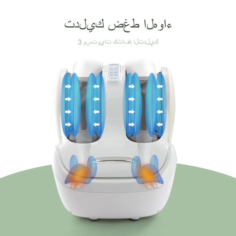 جهاز تدليك الساق والقدم مع حرارة واهتزاز