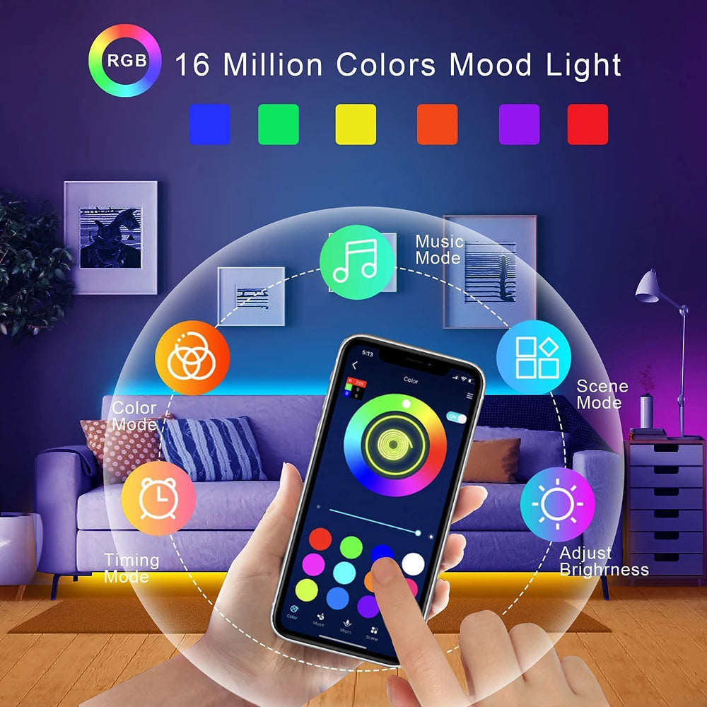 شريط ليد للغرفة 5م / 10م / 20م / 30م RGB USB