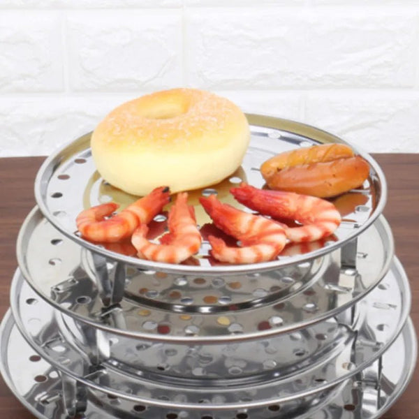 مصفاة لطهي الطعام بالبخار ستانلس ستيل مقاسات متعددة