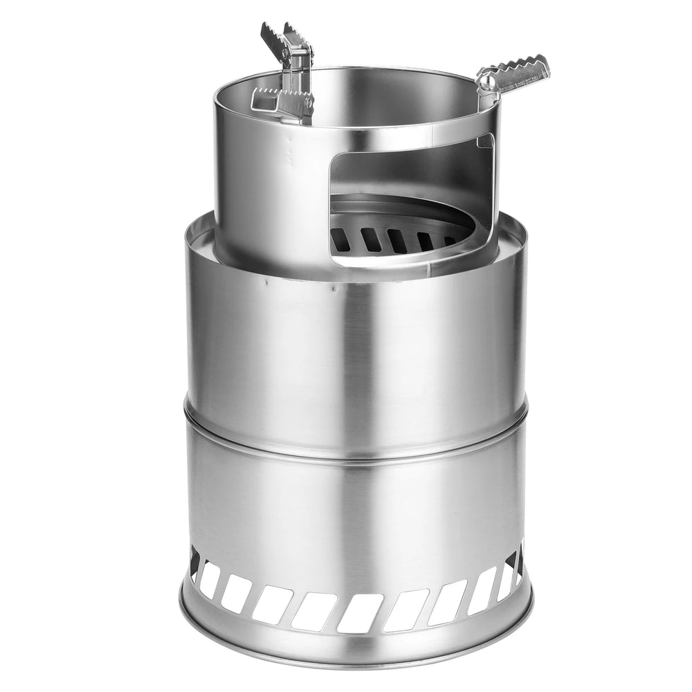 Portable Detachable Wood Stove for Camping and BBQ