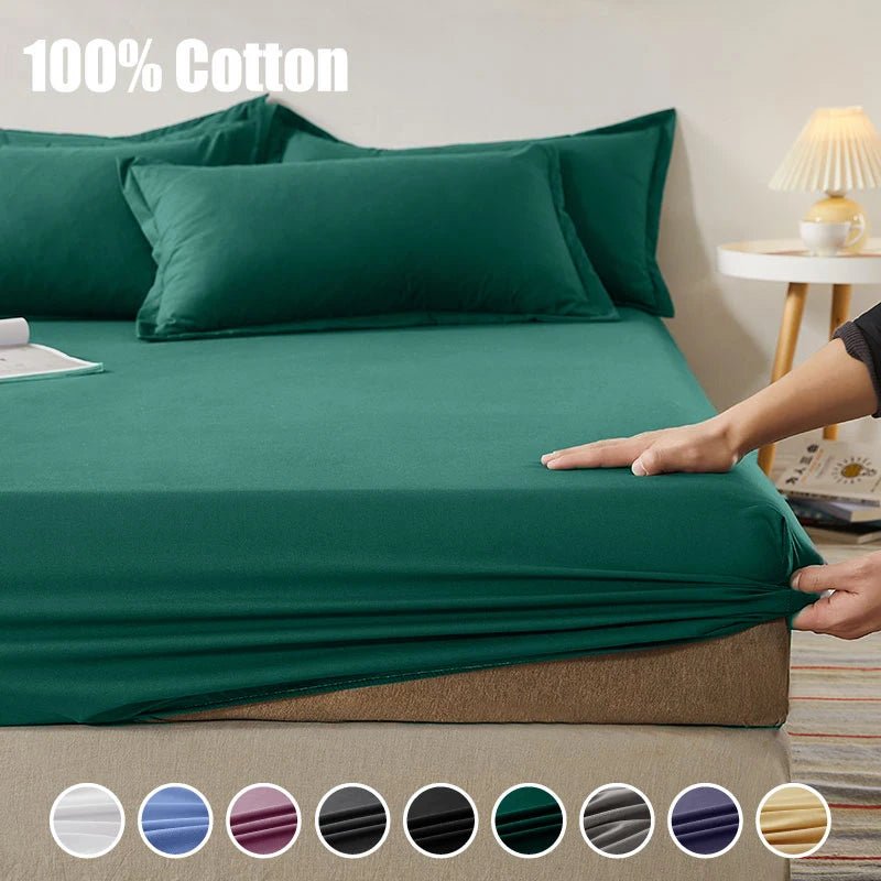 Solid color stretch cotton bedspreads