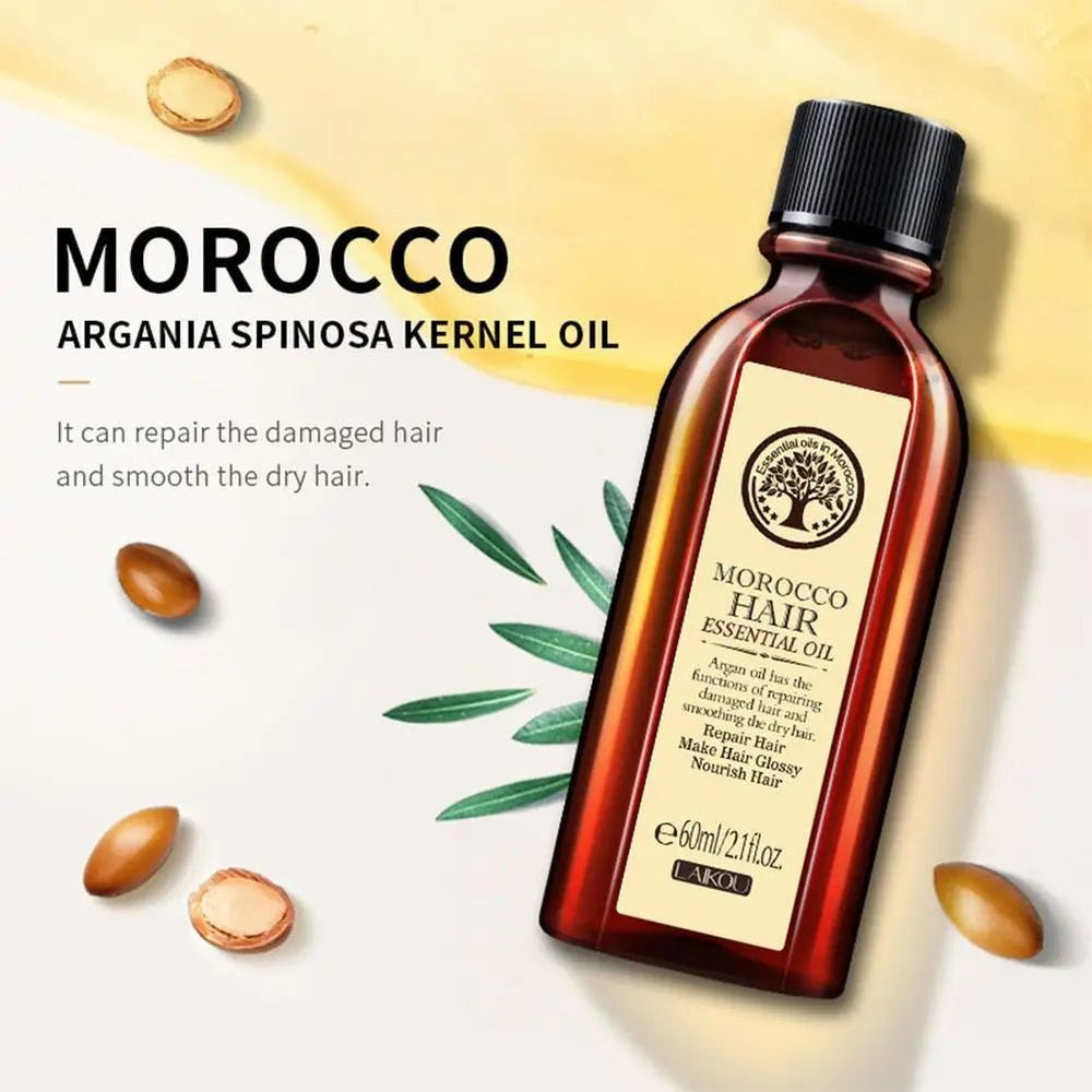 LAIKOU Moroccan Argan Oil Conditioner - Treatment for Frizzy and Split Hair and Repair of Dry and Damaged Hair