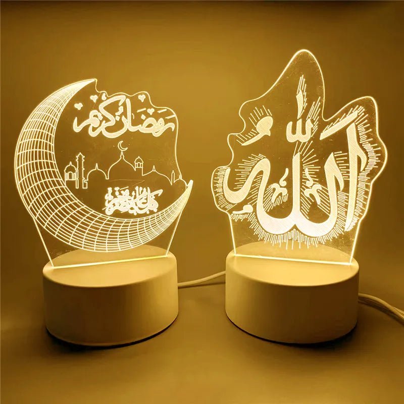 مصباح 3D إضاءه ليلية USB بزينة العيد