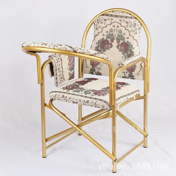 كرسي صلاة مريح قابل للطي مع مسند