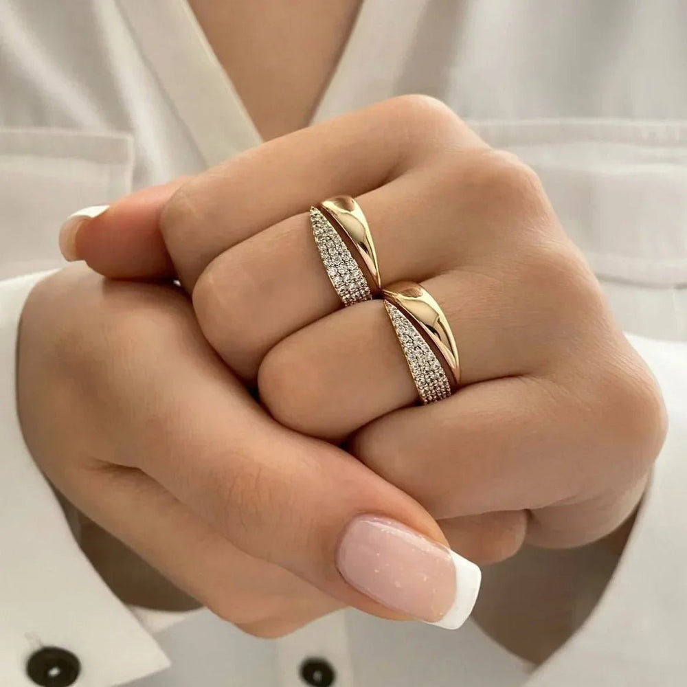 Stunning 18k Stainless Steel Sun Ring for Women
