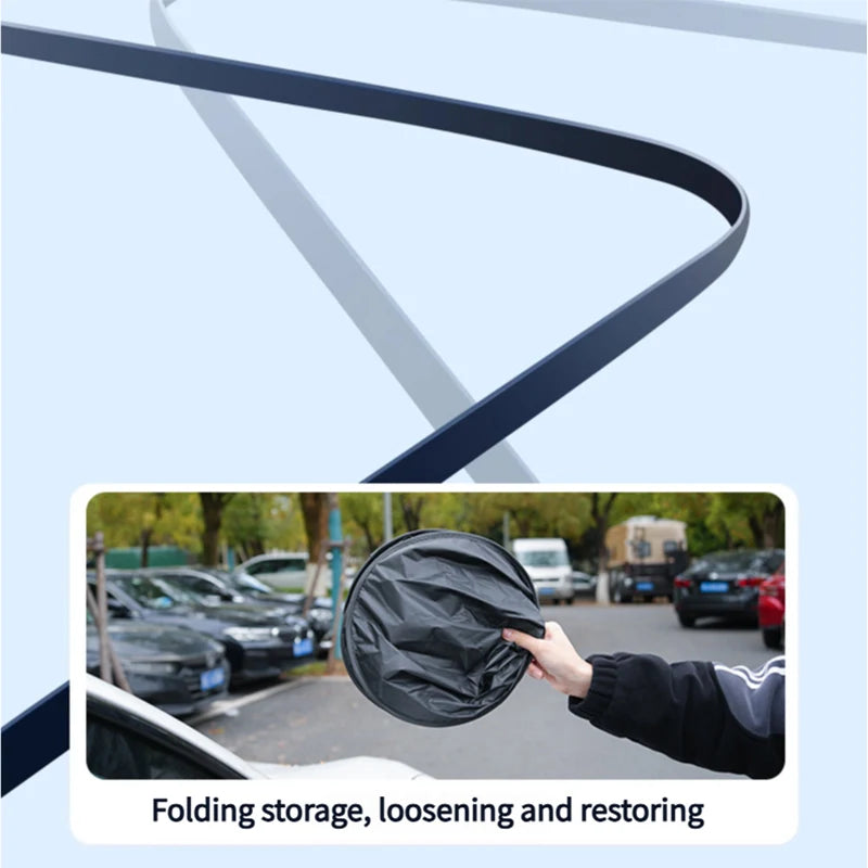 UV-Reflective Car Sun Shade Cover Rear Windshield Sun Protection Sunshade Heat-Isolation Car Privacy Curtains Foldable Storage