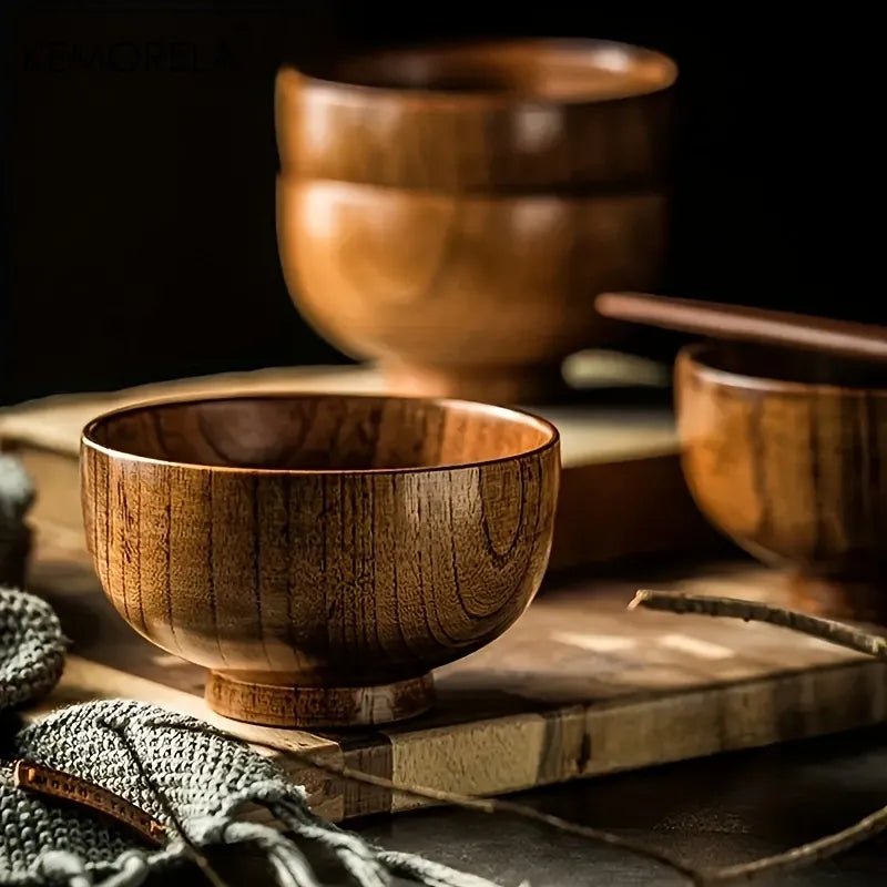 Wooden serving bowl in multiple sizes
