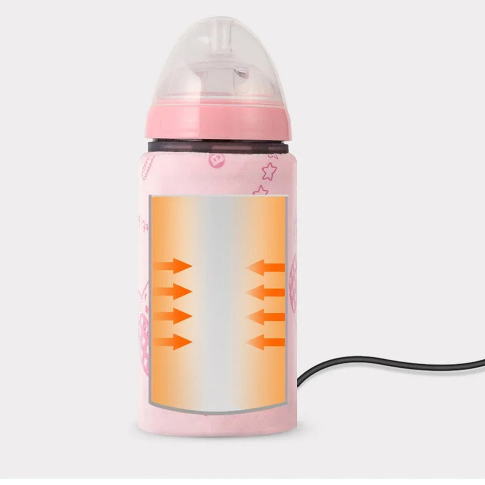 USB Milk Bottle Warmer Bag - Perfect for Travel and Strollers