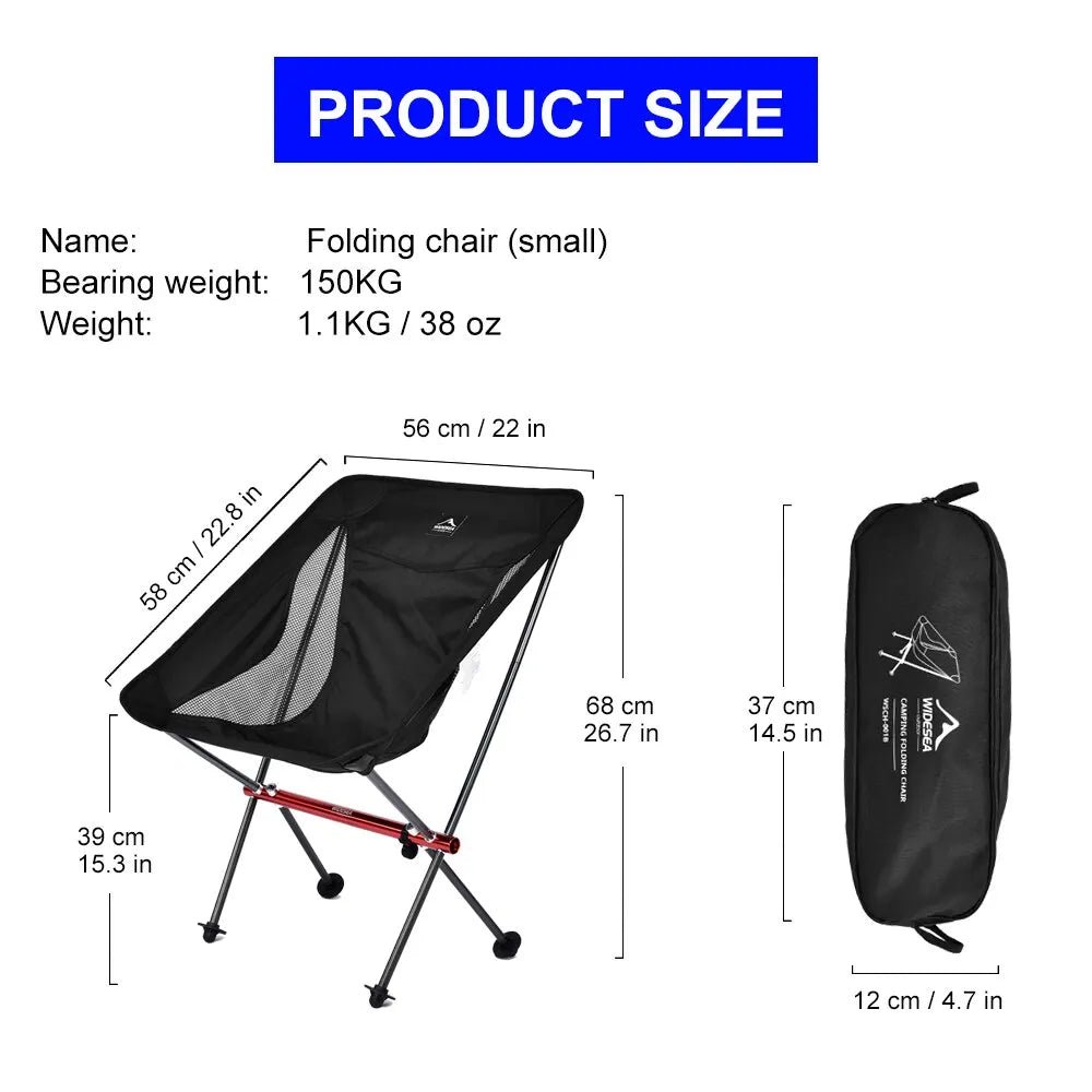 Folding mesh camping chair