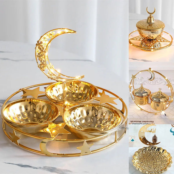 تمرية ستانلس ستيل مطلية بطبقة ذهبية فاخرة