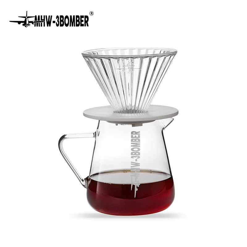500ml Glass Coffee Pot - Espresso Coffee Pot and Pour Over Coffee Maker