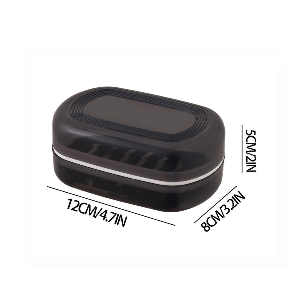 Travel Soap Box with 2-Layer Bamboo Lid