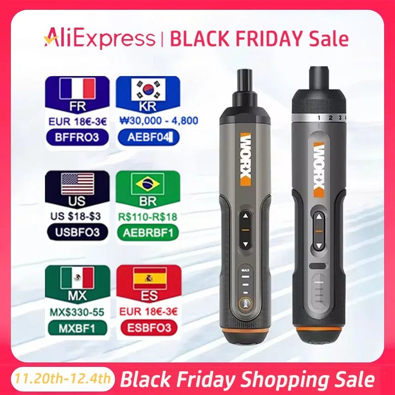 مفك كهربائي صغير Worx 4V