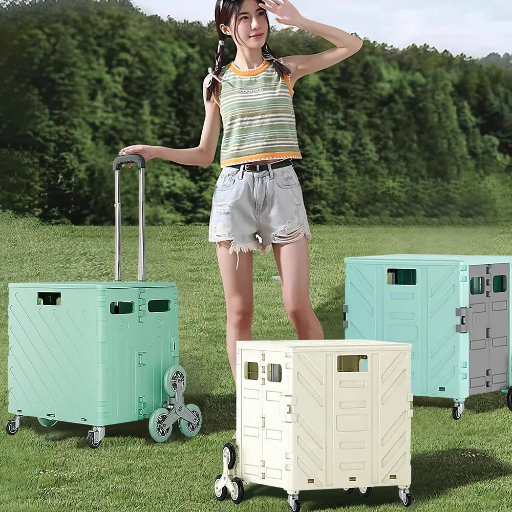 Multifunctional folding shopping cart