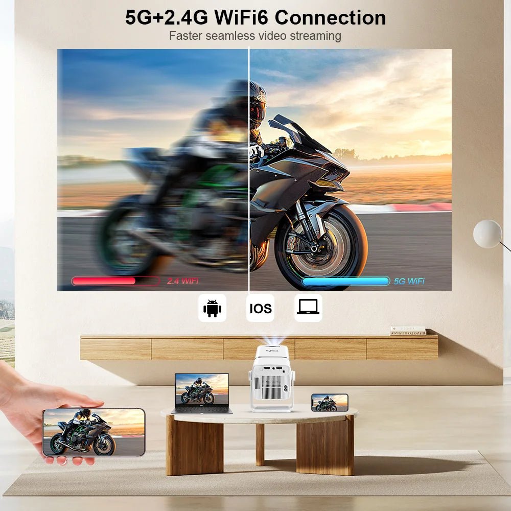 بروجيكتور منزلي 4K FHD محمول